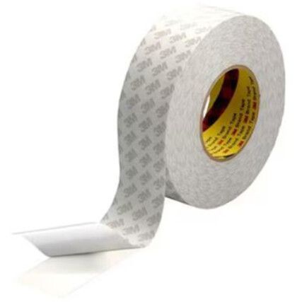 9080HL Double Sided Tape, Acrylic, White, 1200mm x 50m