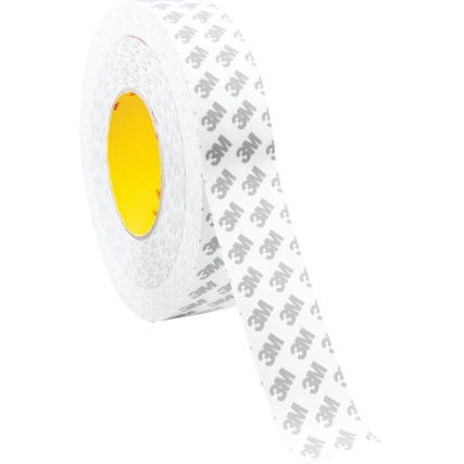 9080HL Double Sided Tape, Acrylic, White, 38mm x 50m