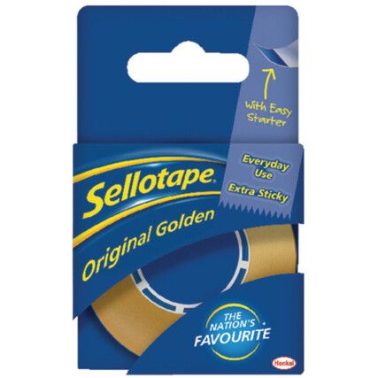 Packaging Tape, Cellulose and Polypropylene, Clear, 18mm x 25m, Pack of 8