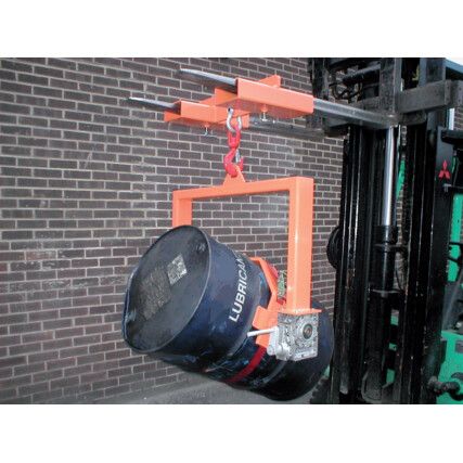 ICTL-2, Crane Slung Drum Tilter, 360kg, Orange