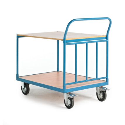 Shelf Trolley, 400kg Rated Load, Braked Swivel Castors, 1050mm x 1050mm