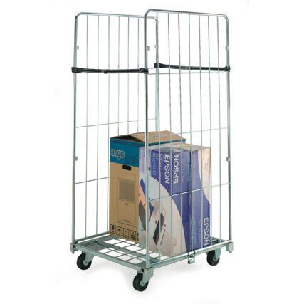 DEMOUNTABLE ROLL CONTAINER - 2 SIDES + STRAPS - 1690H