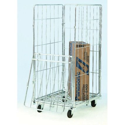 DEMOUNTABLE ROLL CONTAINER - 4 SIDED + 1/2 DROP - 1520H