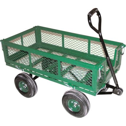 Hand Drawn Truck, 1370mm x 360mm, 250kg Rated Load, Pneumatic Wheels
