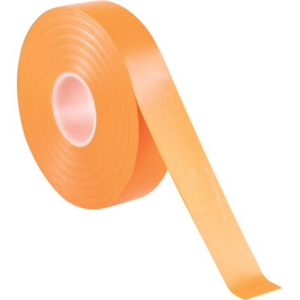 AT7 Electrical Tape, PVC, Orange, 19mm x 33m, Pack of 1