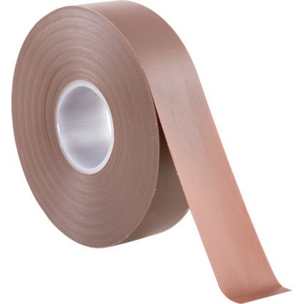 AT7 Electrical Tape, PVC, Brown, 19mm x 33m, Pack of 1