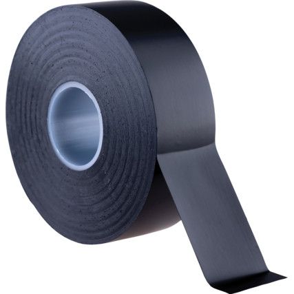 AT7 Electrical Tape, PVC, Black, 25mm x 33m, Pack of 1