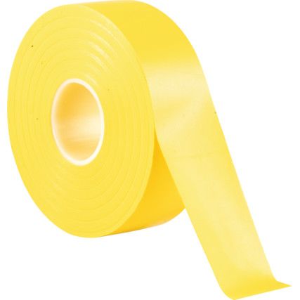 AT7 Electrical Tape, PVC, Yellow, 25mm x 33m, Pack of 1