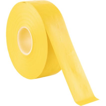 Electrical Tape, PVC, Yellow, 25mm x 33m, Pack of 1