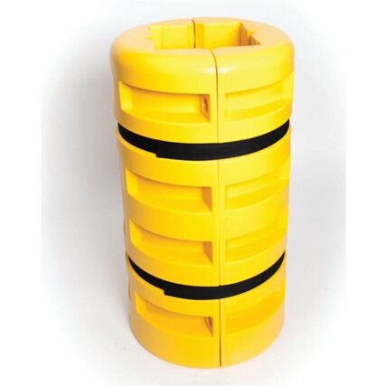 Column Protector, Circular, Polyethylene, Yellow, 600mm x 1m