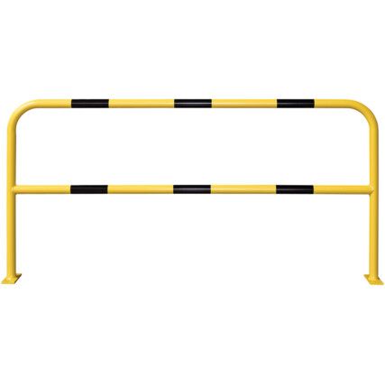 TRAFFIC-LINE Guard Barrier, Steel, Black/Yellow