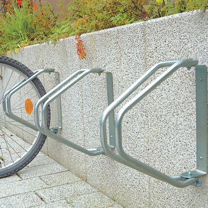 Bike Rack, Steel, Silver, 335 x 90 x 335mm, 1 Bike Capacity