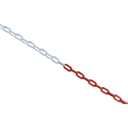 6mm x 25m Red & White Chain Pack