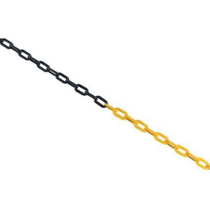 Chain Pack, Polyethylene, Yellow/Black, 6mm x 25m