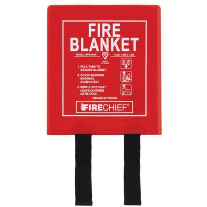 FIRE BLANKET 1.2X1.2m RIGID CASE