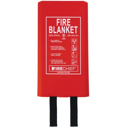 FIRE BLANKET 1.8X1.8m RIGID CASE