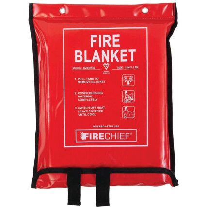 FIRE BLANKET 1.8X1.8m SOFT CASE