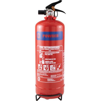 Dry Powder Fire Extinguisher, Class ABC, 2kg