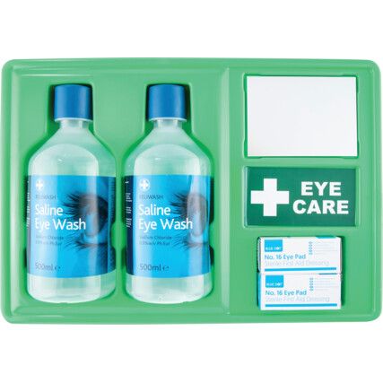 Eye Wash Station with Mirror and Eye Pads