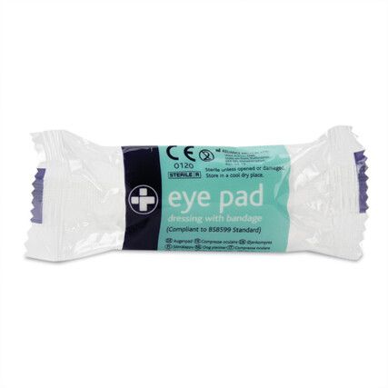No.16 Eye Pad Dressing with Bandage, Pack of 10