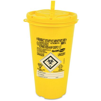 RELIANCE SHARPS CONTAINER 1LTR