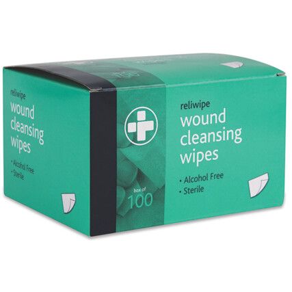 RELIWIPE MOIST SALINE CLEANSING WIPES (STERILE) (BX-100)