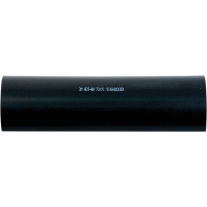 HDT-AN HEAT SHRINK TUBING POLYOLE FIN WITH ADHESIVE BLACK 70 MM 1M