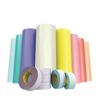 E1320 Double Sided Tape, Polyethylene Foam, Yellow, 1372mm x 23m