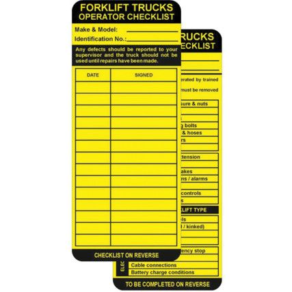 FORKLIFT TAG INSERTS (PK-10)