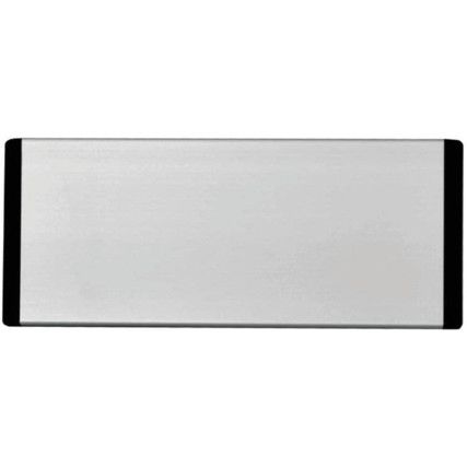 DOOR SYS. 320X120MM,120MM HEADER PANELONLY W BLACK END CAPS & TEXT