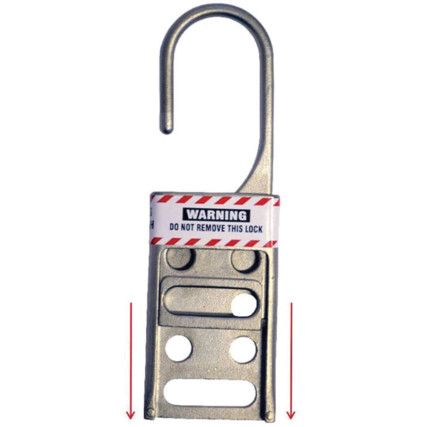 DIE CAST STEEL LOCKOUT HASP WITHDROP DOWN OPENING SYSTEM