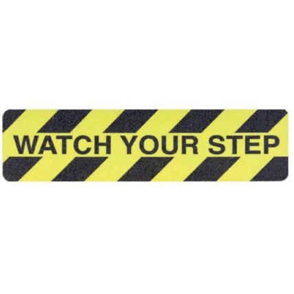WATCH YOUR STEP - NON SLIP FLOORTREADS (150 X 600MM EACH)