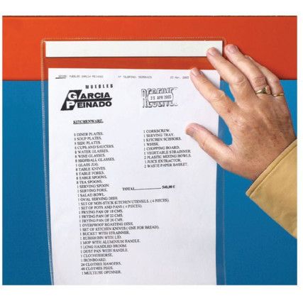 A5 VERTICAL DOCUMENT POCKET -SELF ADHESIVE (PK-10)