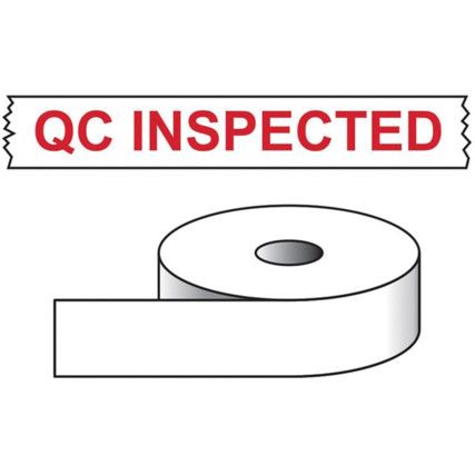 QC INSPECTED - PRINTED TAPE (50MMX 66M)